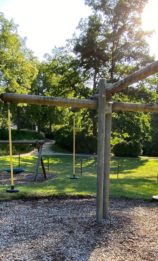 Ein Zaun für den Spielplatz im Albert Park