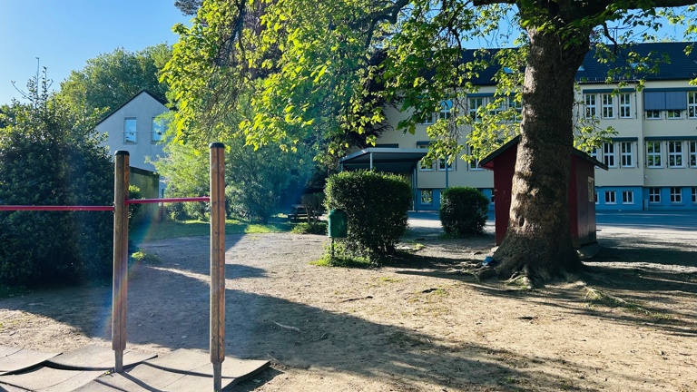 Neue Spielgeräte auf dem Schulhof der Grundschule Nordstadt