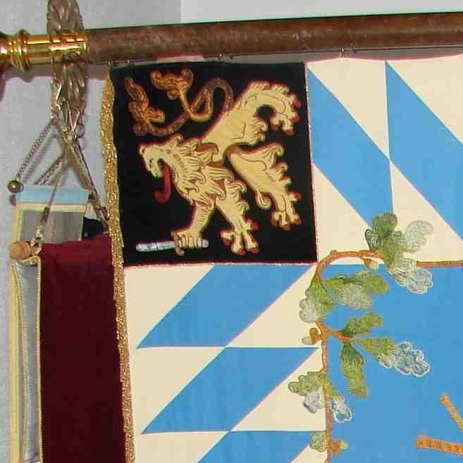 Renovierung historischer Fahne
