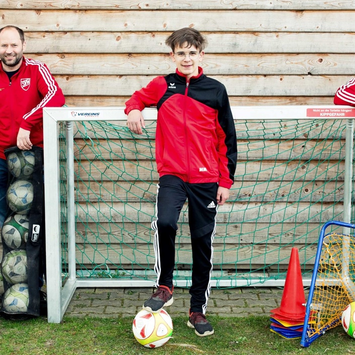 Errichtung Geräteschuppen für Trainingsmaterial