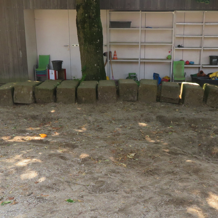 Neuer Sandkastenbereich für die Kindertagesstätte Mitterskirchen