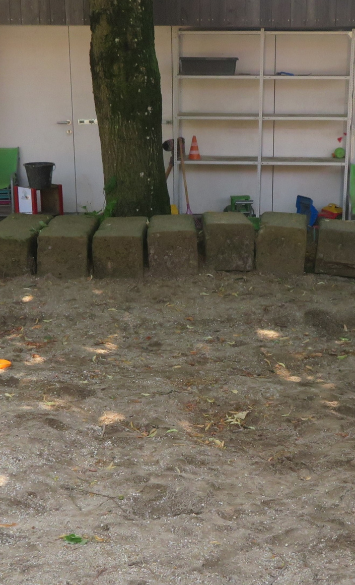 Neuer Sandkastenbereich für die Kindertagesstätte Mitterskirchen