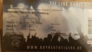 Freikarte Tigers - Freiburg