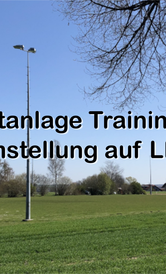 Flutlichtanlage Trainingsplatz Waging