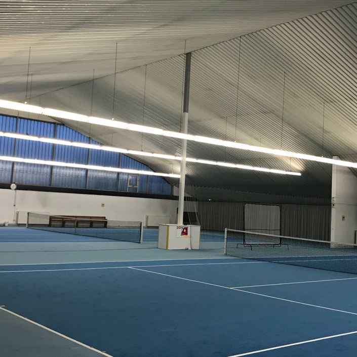 Energetische Sanierung Beleuchtung Tennishalle