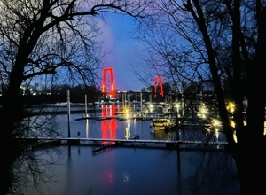 Neu-Beleuchtung  Rheinbrücke Emmerich