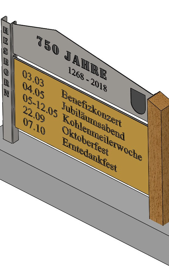 Veranstaltungstafel für Hesborn