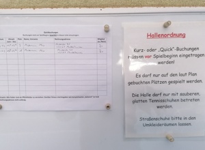 Neues Buchungssystem für die Tennishalle