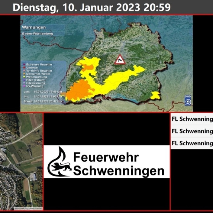 Alarmmonitor FFw Schwenningen