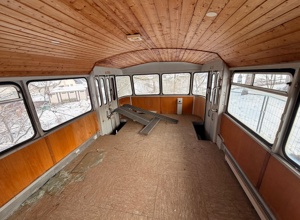 Renovierung des Schienenbusses der Steinwaldschule Neukirchen