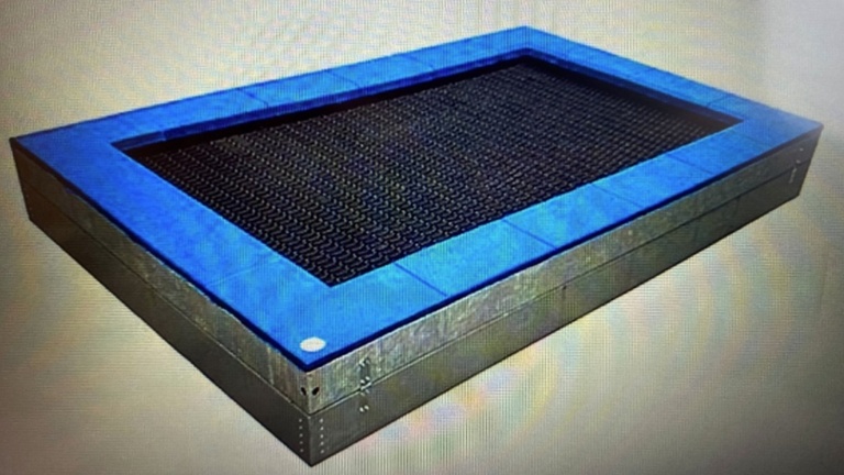 Neues Trampolin