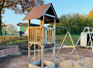 Buddeln, Schaukeln, Klettern - Sand für den Spielplatz Midlicher Bach