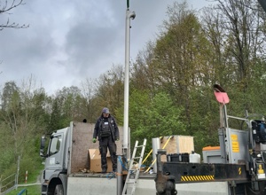 Neue Pumpe für Berieselungsanlage der Tennisplätze am Untreusee