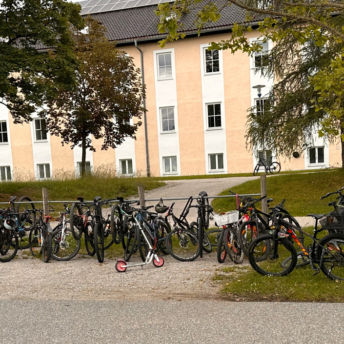 Fahrradparkplätze für unsere Sportler
