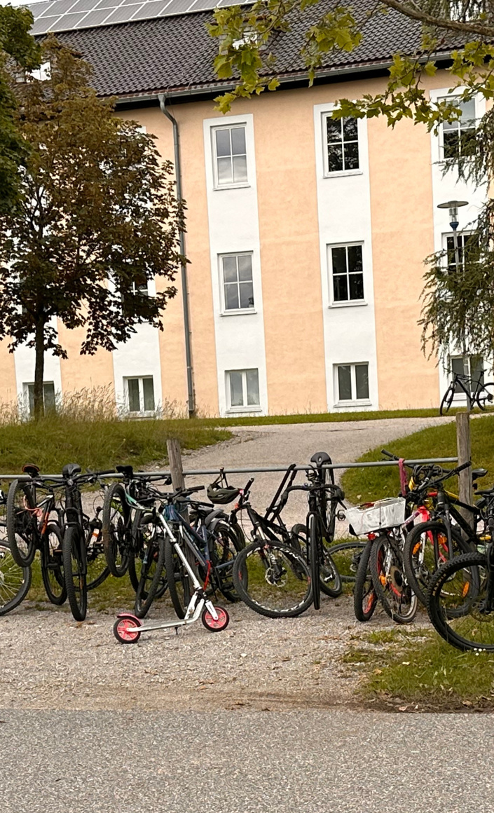 Fahrradparkplätze für unsere Sportler