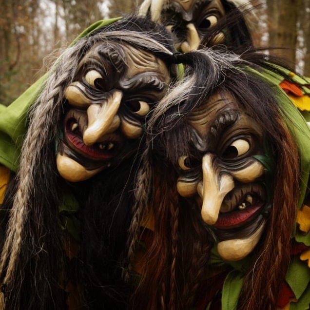 Anschaffung von Hexenmasken