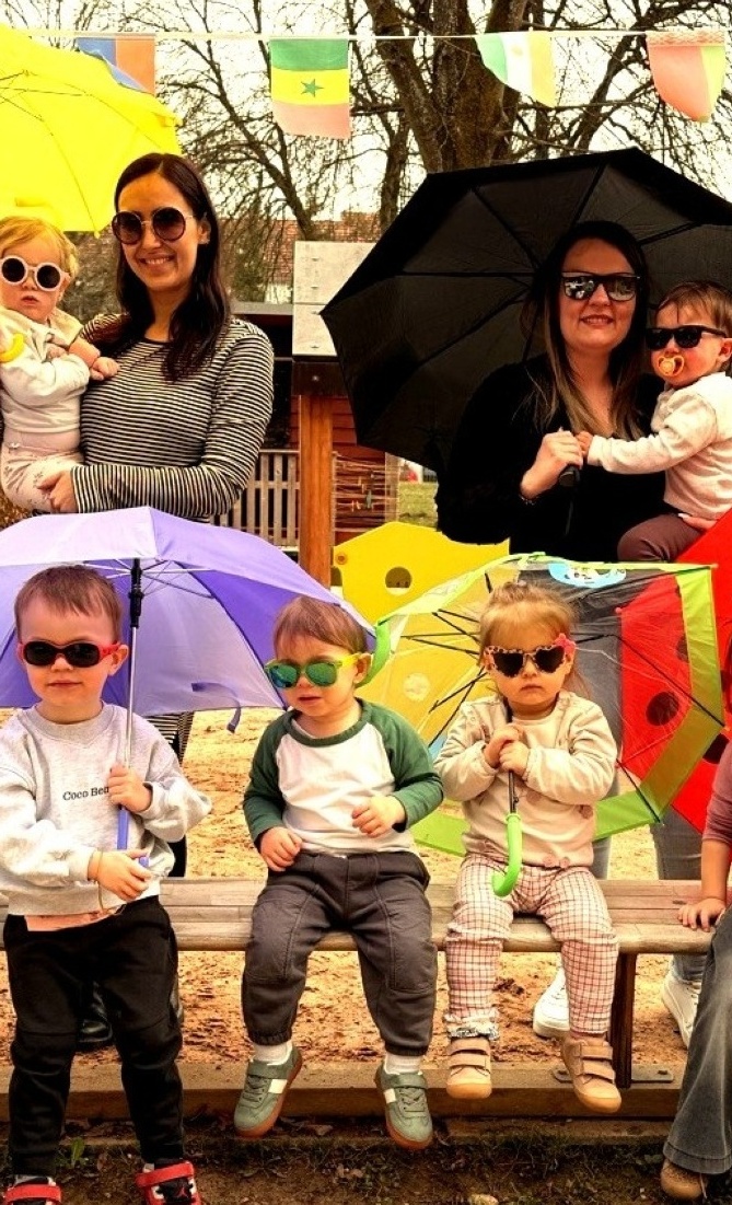 Sonnensegel für unsere Kinder der Kinderscheune Weiden