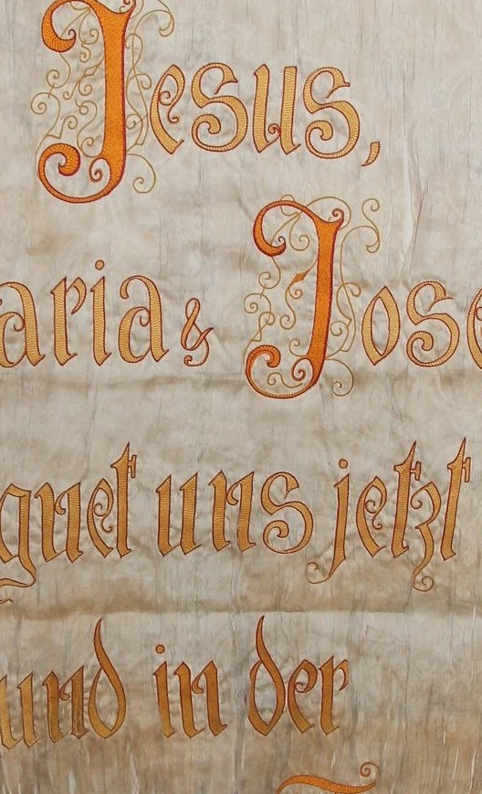 Renovierung der Fahne Heilige Familie