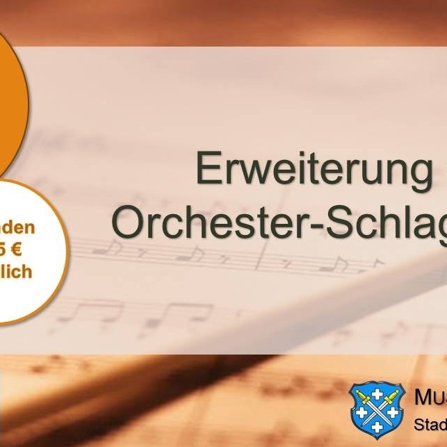 Erweiterung des Orchester-Schlagwerkes