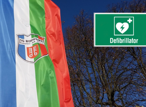 Leben retten - Defibrillator für das SG Rüppurr Sportgelände