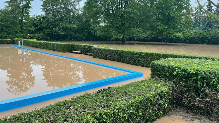 Wiederaufbau Mineralfreibad Winnenden-Höfen nach Hochwasser 2024
