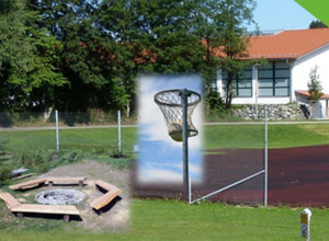Grill- und Basketballplatz für die Jugend