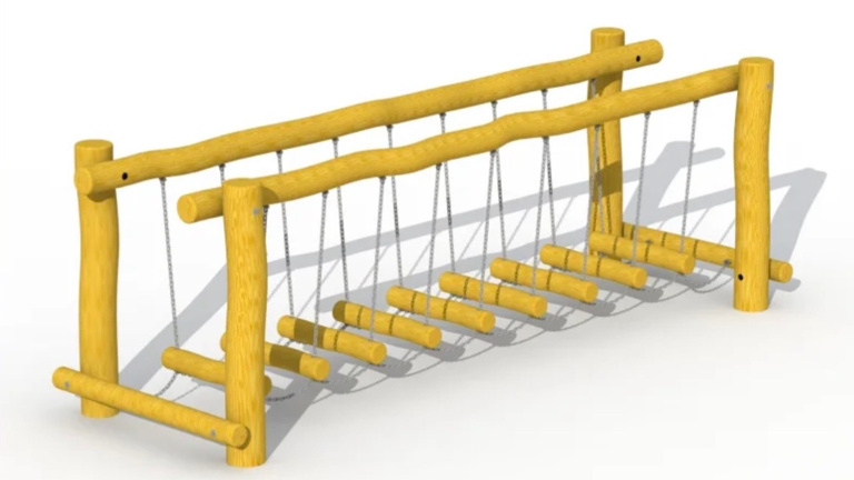 Eine Wackelbrücke für die kleinen Waldgeister