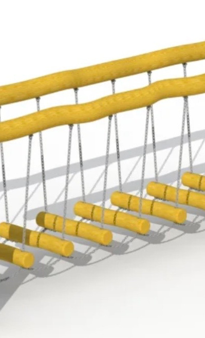 Eine Wackelbrücke für die kleinen Waldgeister