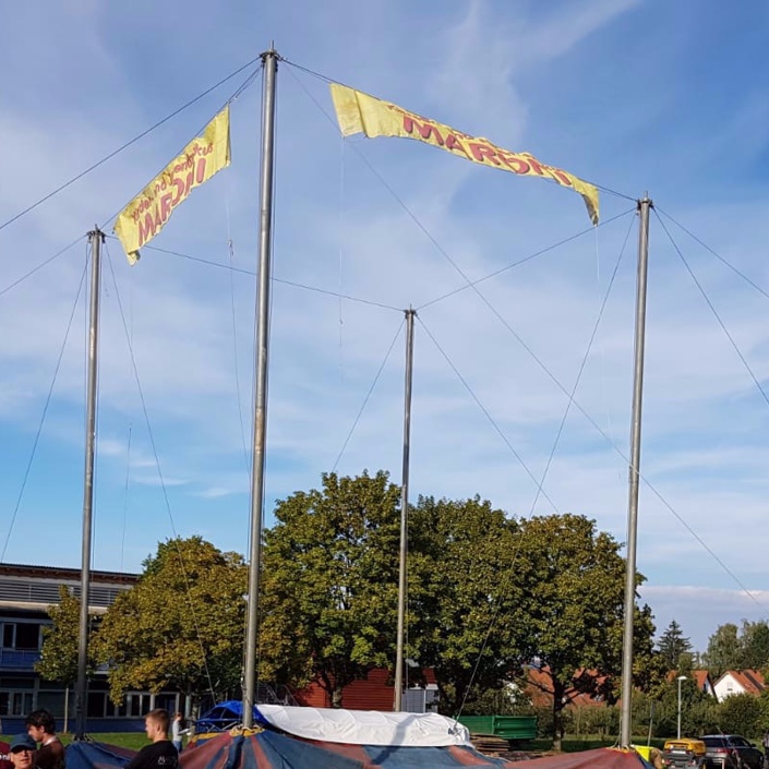 Neue Zeltplane für Zirkuszelt Kinderzirkus Maroni