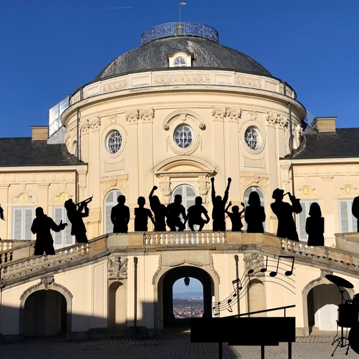 Open-Air-Konzert von Gospel im Osten vor Schloss Solitude