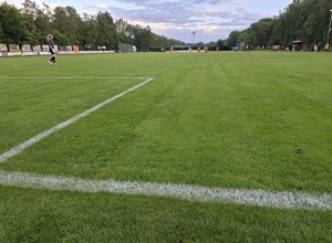 Mähroboter für den Fußballplatz