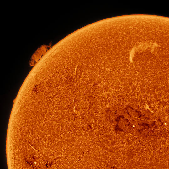 Die Sonne im Visier