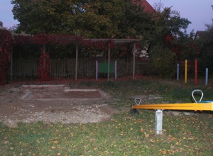 Ein Klettergerüst für den Bullenheimer Spielplatz