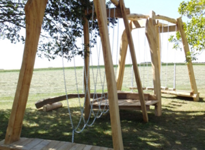 Niederbalancierstrecke für den Spielplatz in Wendelskirchen