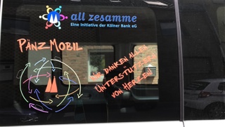 Werbeplatzierung auf unserem Pänz Mobil II