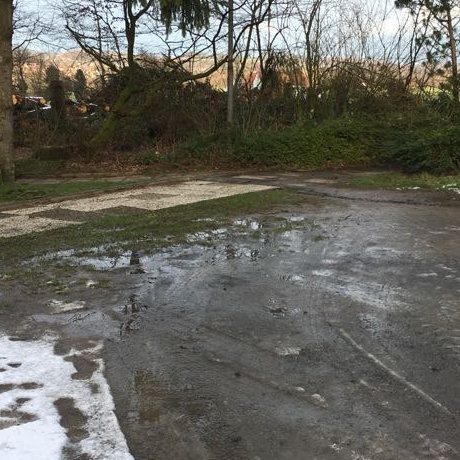 Parkplatzsanierung und Sturmschaden TC Oesede