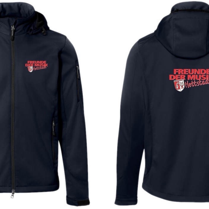 Softshelljacke für unsere Auftritte bei Wind und Wetter