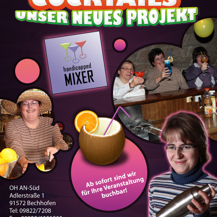 Mobile Cocktail-Bar der Offenen Behindertenarbeit