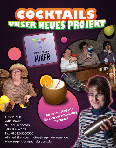 Mobile Cocktail-Bar der Offenen Behindertenarbeit