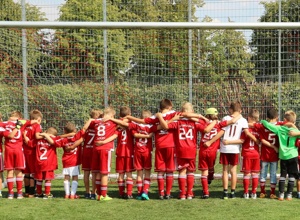 Errichtung Geräteschuppen für Trainingsmaterial