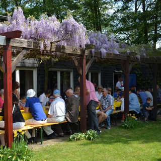 Kaffee und Kuchen im Clubheim