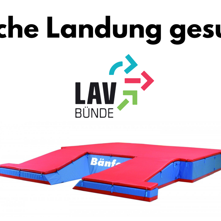 Eine Stabhochsprungmatte für den LAV