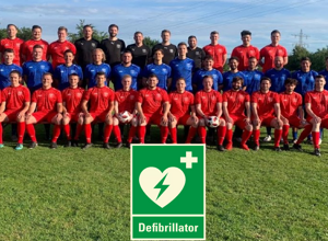 Leben retten - Defibrillator für das SG Rüppurr Sportgelände