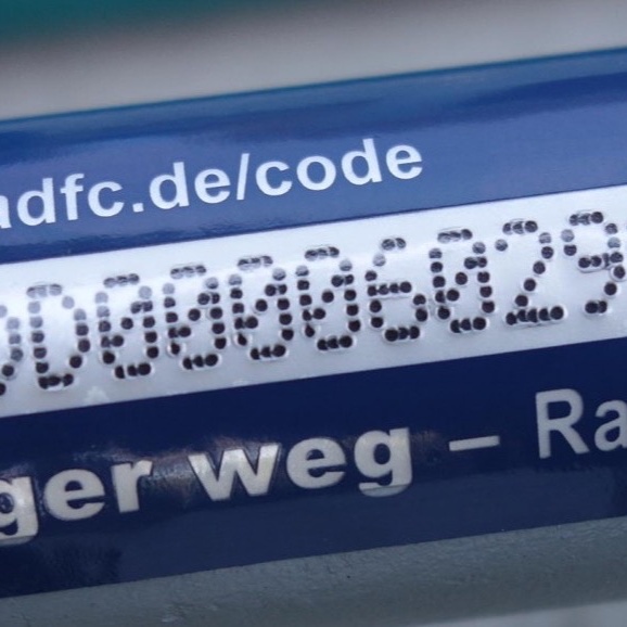 Fahrrad Codiergerät ADFC Oberberg e.V. - Diebstahlschutz
