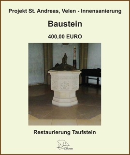 Baustein &quot;Restaurierung Taufstein&quot;