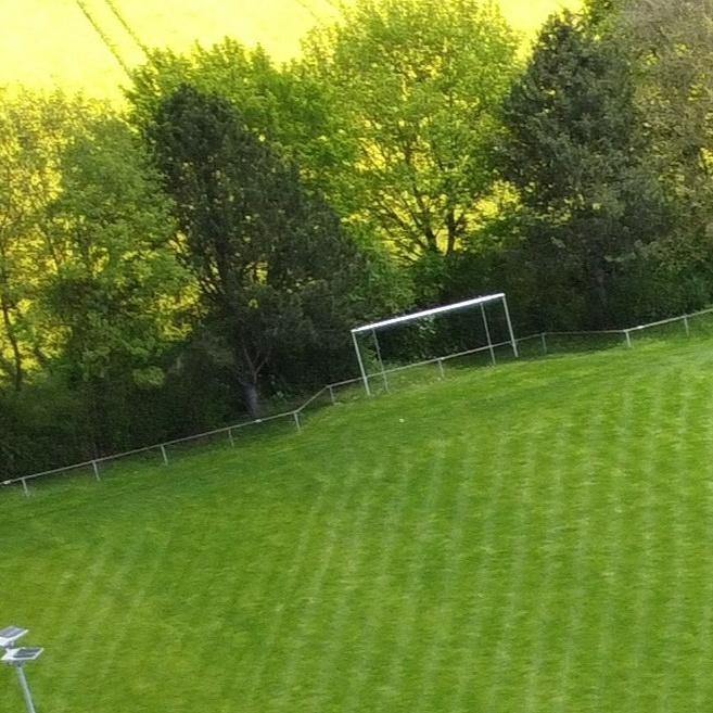 Ballfangzaun am Hauptspielfeld Sportplatz SC Lehr