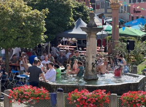 Der Auber Marktbrunnen braucht Hilfe, damit er weiter plätschern kann!