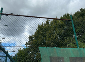 Sanierung der Zaunanlage für die Tennisplätze