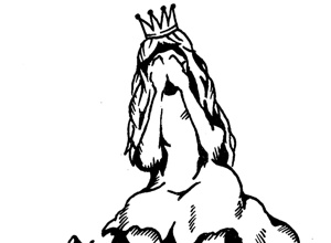 Ein Bühnenbild für unser Adventsmärchen "König Drosselbart"