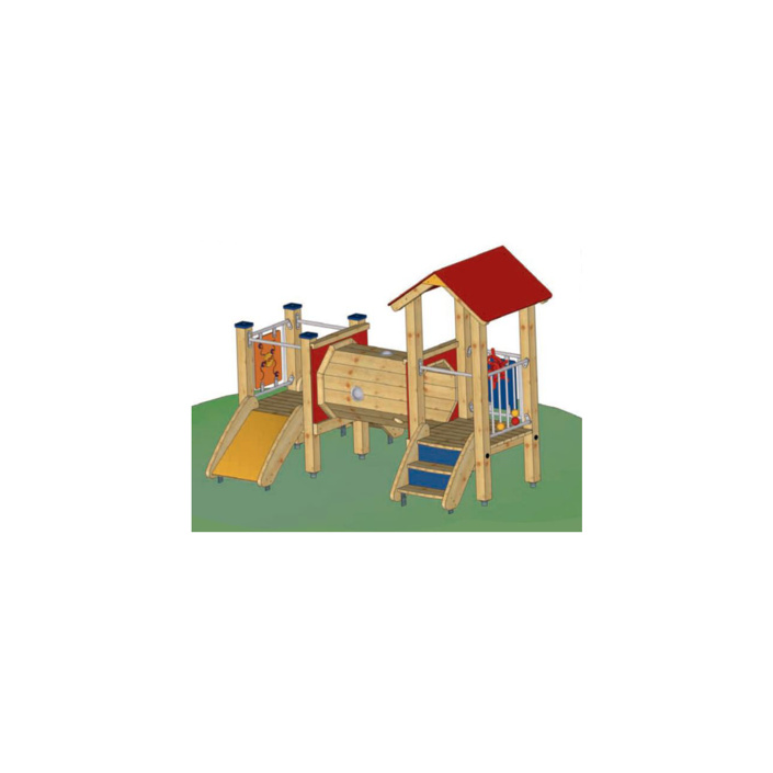 Klettergerüst für die ganz Kleinen im Kindergarten Lummerland